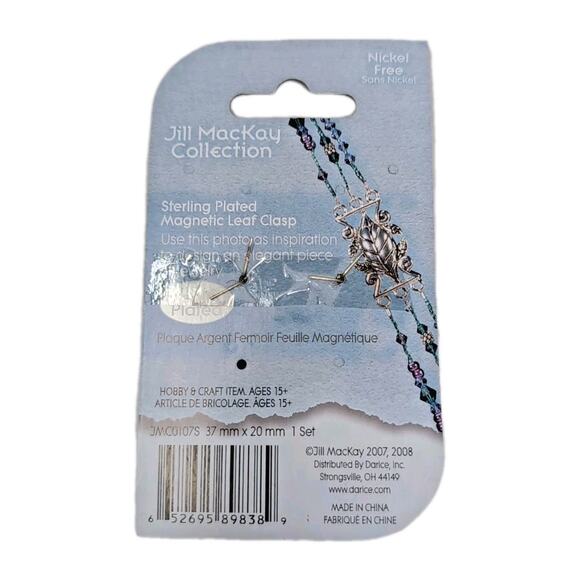 Jewelry Beadwork Supplies Beads Clasps Leaflets Silver Tone Patterns NEW - Picture 14 of 16